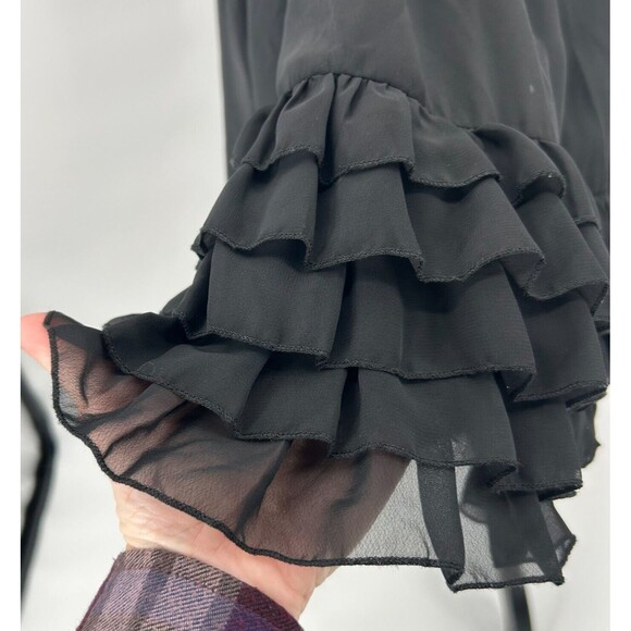 KENSIE GIRL Black Cocktail Party Formal Dress~Strapless Mini w Ruffles LBD~Sz S - Picture 3 of 14